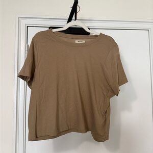 Madewell Beige Short Sleeve Tee